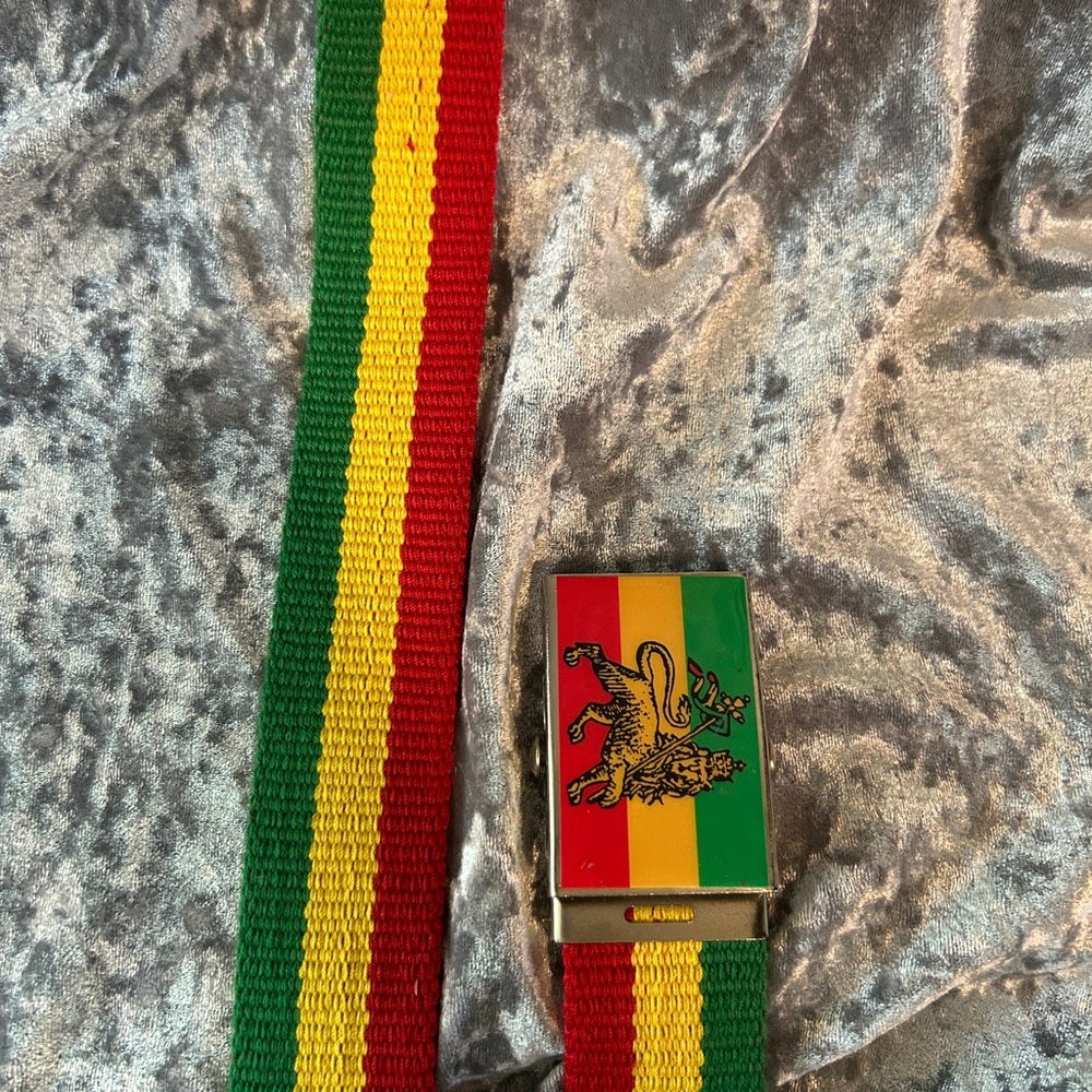 VTG RASTAFARI FLAG BELT - Picture 2 of 3